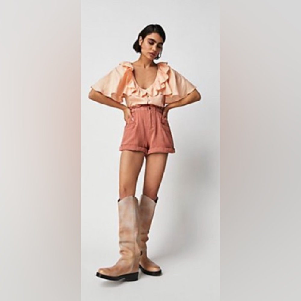 We The Free Bryce Equestrian Boots at Free People NWT Classic Camel